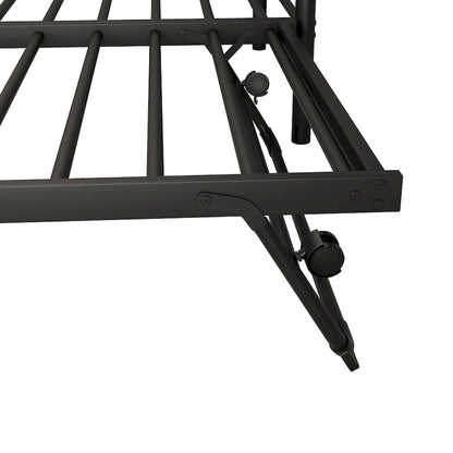 Twin Size Metal Daybed with Pop Up Trundle